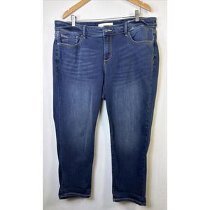 Slink Jeans Womens 18 Medium Wash Stretch High Rise Shaping ankle slimming